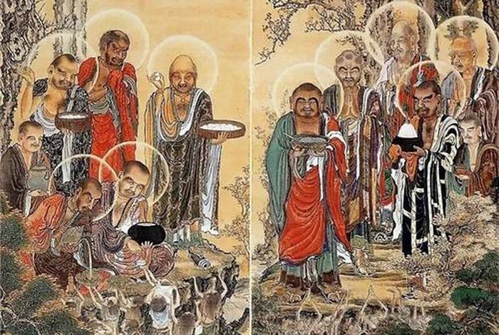 佛教历代祖师画像；佛教祖师排列