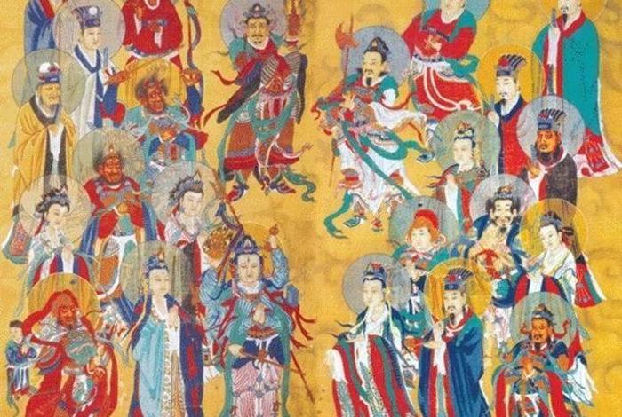 佛教二十四诸天高清图；佛教二十四诸天高清图左右礼佛图
