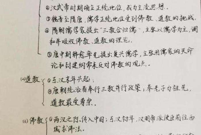 高中历史佛教的知识点汇总大全；高中历史书佛教
