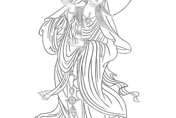 佛教白描图片大全，佛教白描图片大全高清