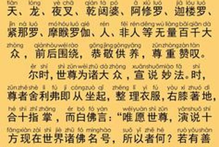 大乘经典佛经目录大全 大乘经典佛经目录大全图解