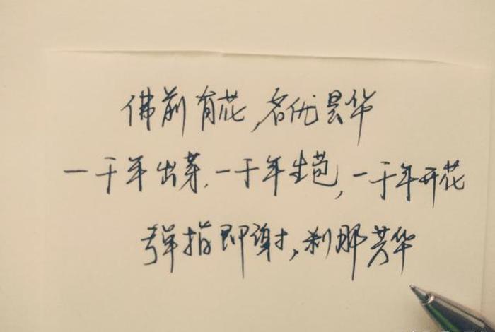 佛经无常的句子（佛经无常的句子大全）