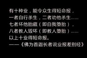 因果业报经 因果和业报的差异