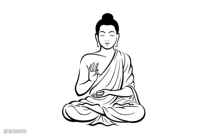 佛教知识绘画入门图片高清版 - 佛教相关简笔画