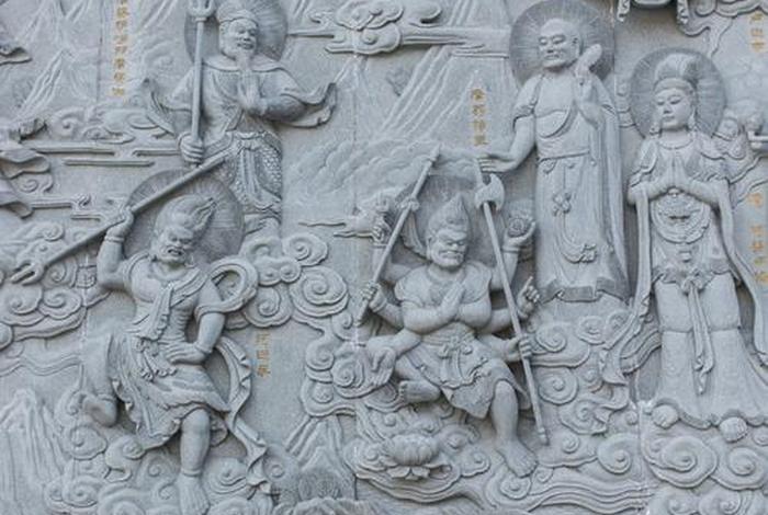 佛教寺院浮雕文化墙，佛像 浮雕