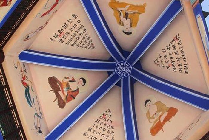 寺院文化墙佛教知识讲解视频（寺庙墙绘素材）