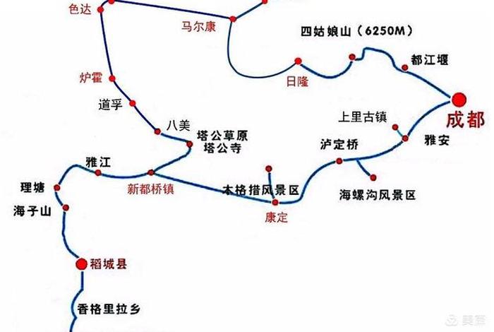 色达佛学院游玩攻略；色达佛学院游玩攻略地图
