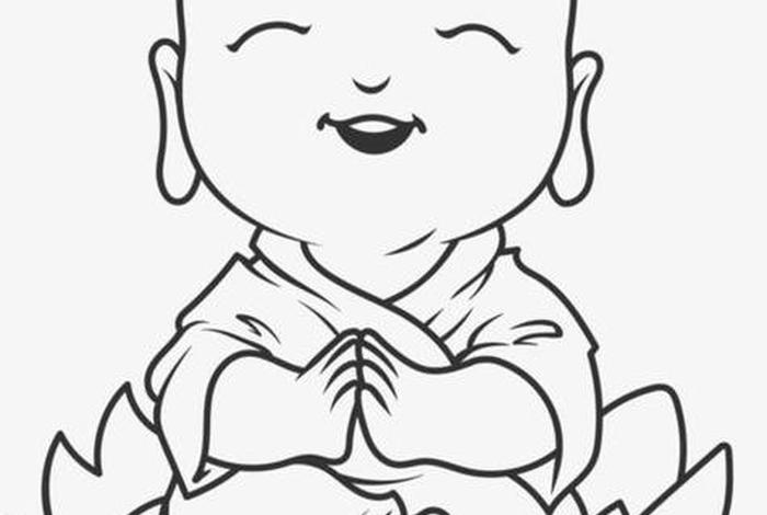 佛教知识绘画素材简笔画图片大全、佛教的绘画
