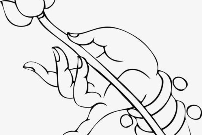 佛教手势简笔画；佛教手势图