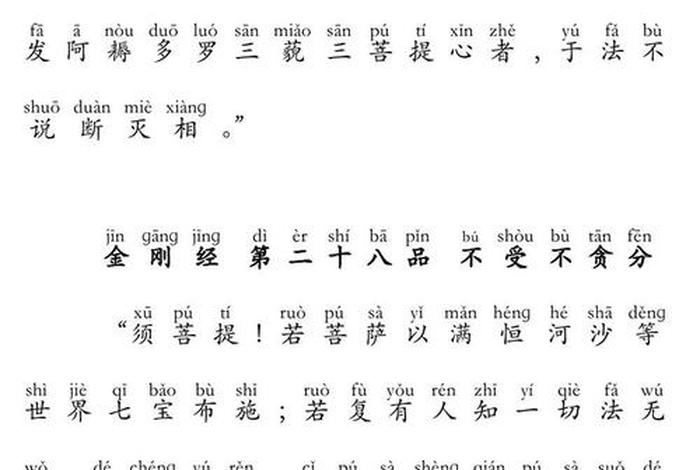金刚经经文精髓 - 金刚经精选
