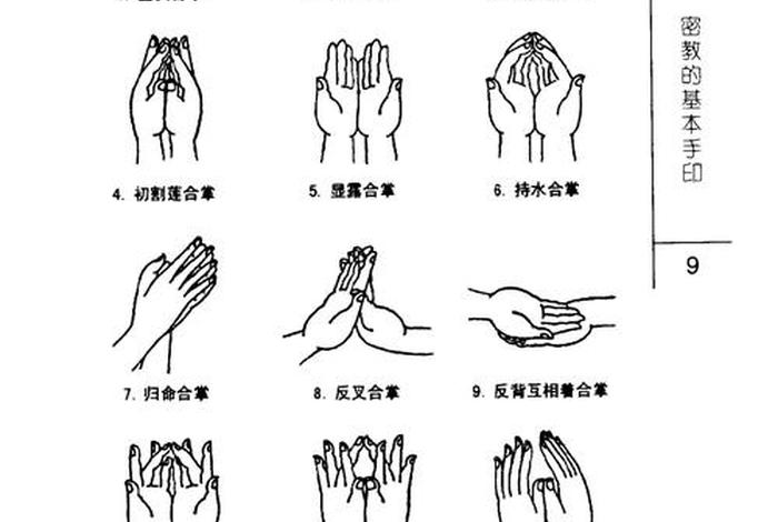 佛教手势图解大全，佛教徒的手势