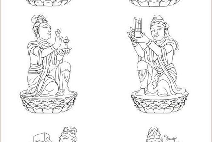 佛教雕塑知识讲解图片高清，佛教雕塑简笔画