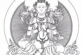 佛教白描绘画全图（佛像白描画）
