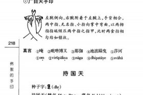关于佛教手势和暗语知识的书；佛教徒的手势