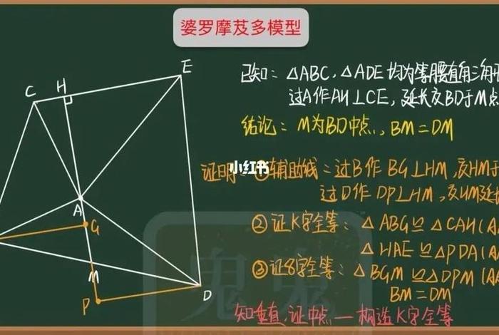 中考数学婆罗摩多定理 - 初中数学婆罗摩笈多模型