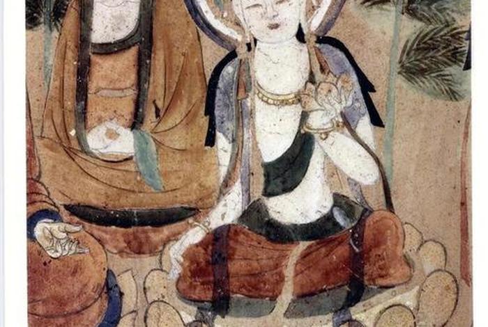 敦煌唐代壁画供奉图 唐代敦煌石窟壁画