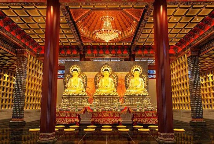 寺院殿堂布置图片 寺院各殿的布局