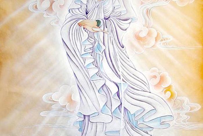 佛教观音绘画作品 - 佛教观音图片 禅意 唯美