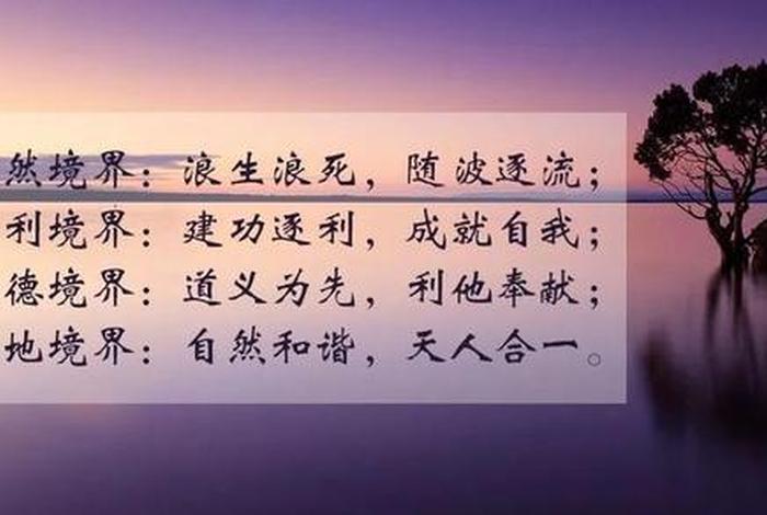 冯友兰四种境界；冯友兰四种境界的内涵