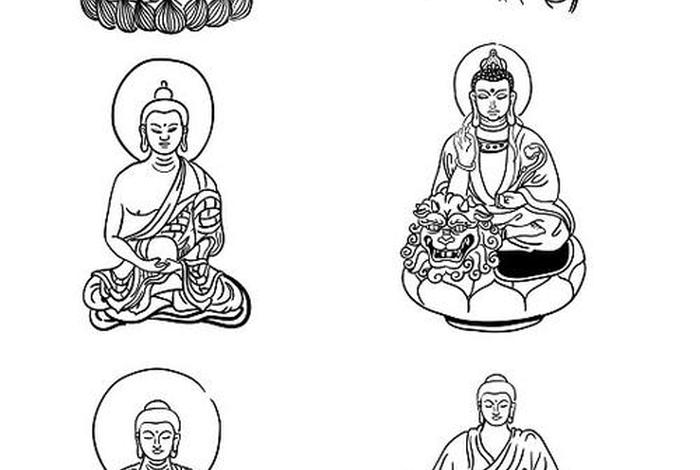 佛教知识绘画素材大全图片 佛教知识图谱