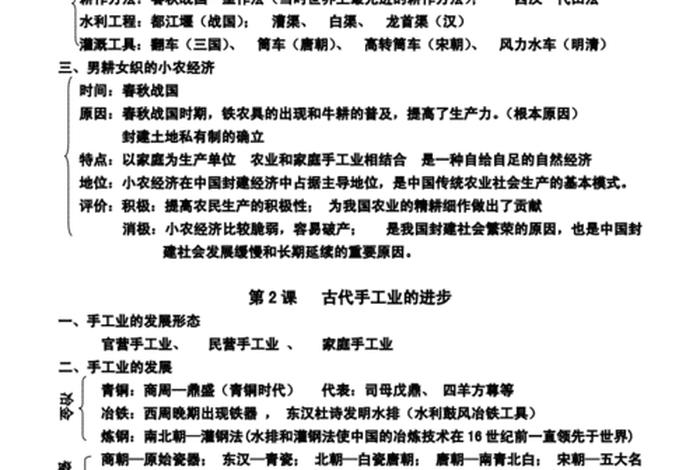 高中历史知识点超详细归纳总结；高中历史知识点总结百度文库