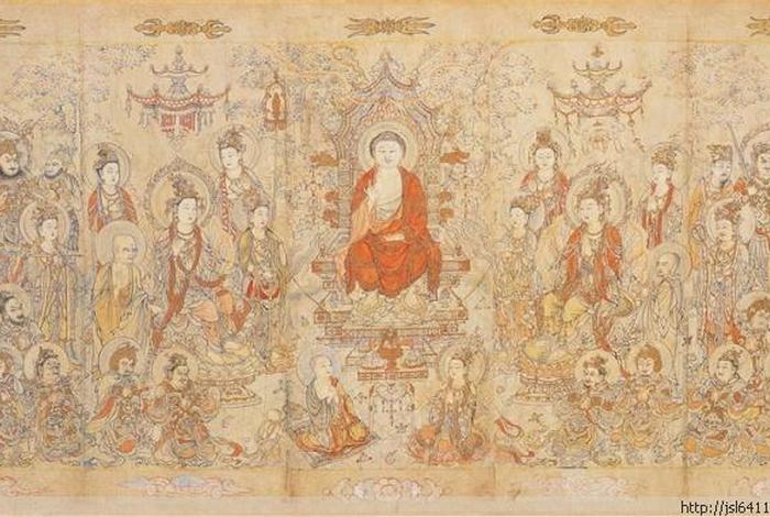 有关于佛教的画卷；有关佛教的画卷有哪些