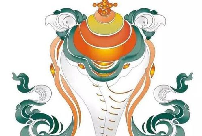藏传佛教唐卡海螺的图案；藏传佛教唐卡海螺的图案是什么
