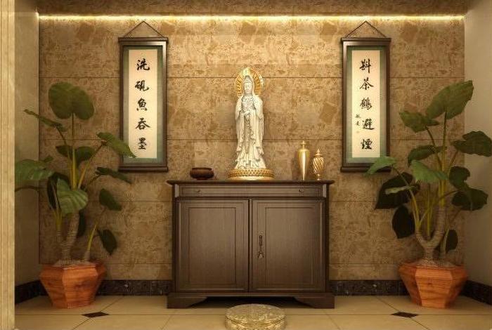 佛龛布置，佛龛的摆设