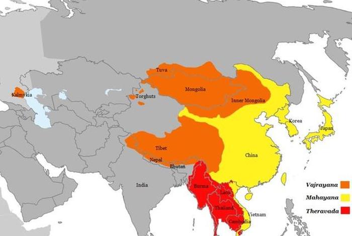 欧美佛教分布、欧美佛教分布图