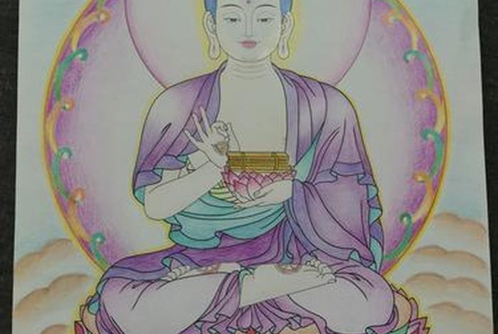 佛教知识绘画文案怎么写的，佛教绘画的四种样式