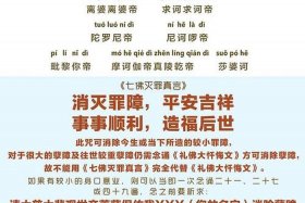 佛教灭淫真言 - 7佛灭罪真言功德