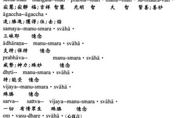 一切诸法佛教基本知识是什么、一切诸法入无量门陀罗尼注音