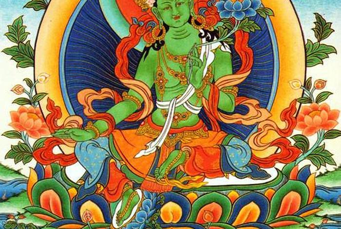 藏族佛教莲花度母图片（藏传佛教莲花部）