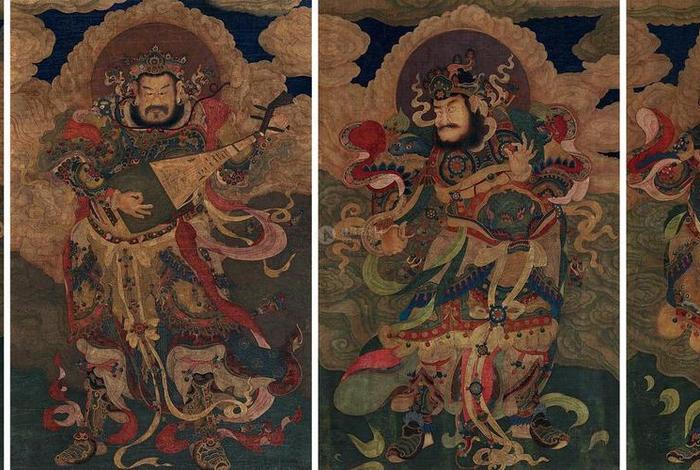 佛教知识 四大天王图片 佛教四大天王国画图片