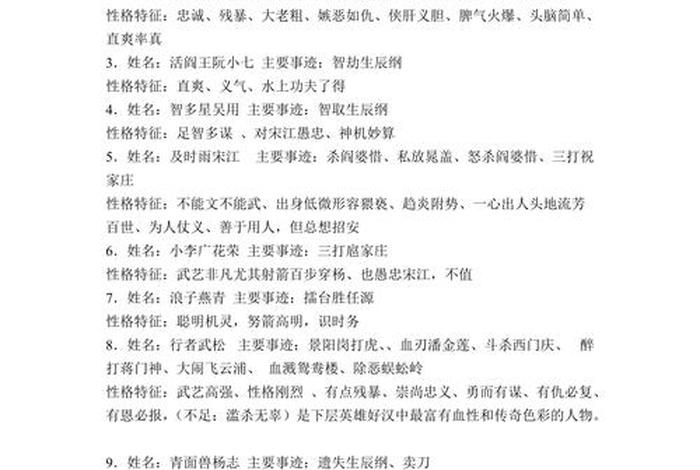 水浒传中的人物及绰号 - 水浒传中的人物及绰号一枝花