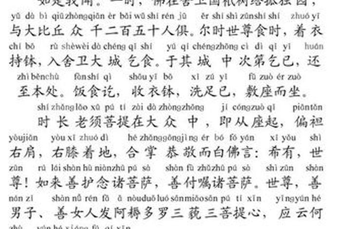 佛教白话文；佛教白话文经典(金刚经)