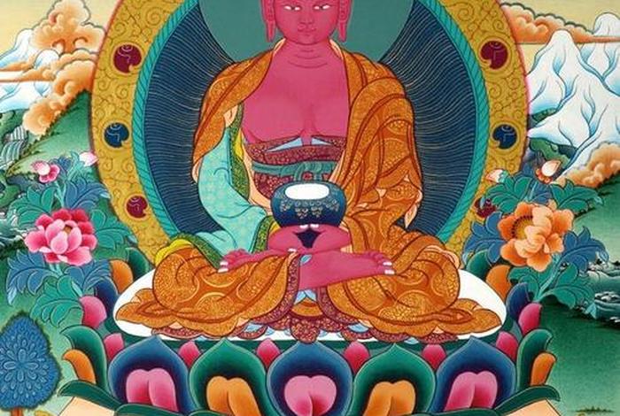 藏传佛教阿弥陀佛唐卡 藏传佛教阿弥陀佛唐卡的寓意