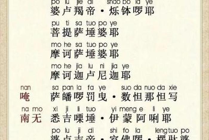 大悲心唱诵完整版，大悲咒心曲