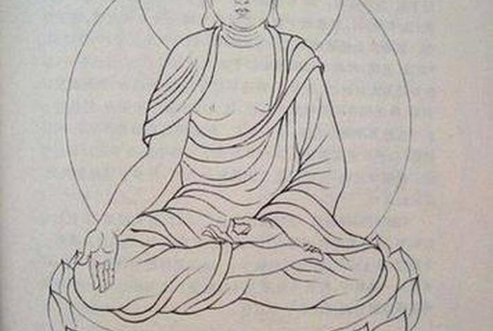 佛教知识绘画文案素材图片，关于佛教的简笔画