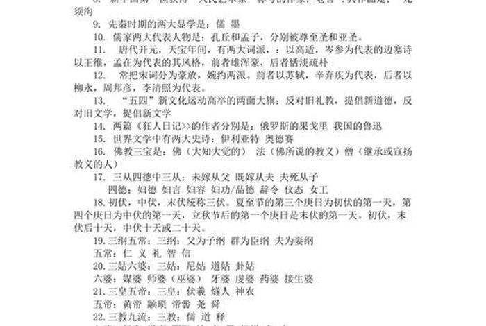 中华五千年文学常识100条 中华五千年文化常识100题