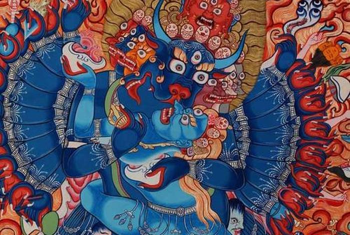 藏传佛教的画，藏传佛教的画像特别凶