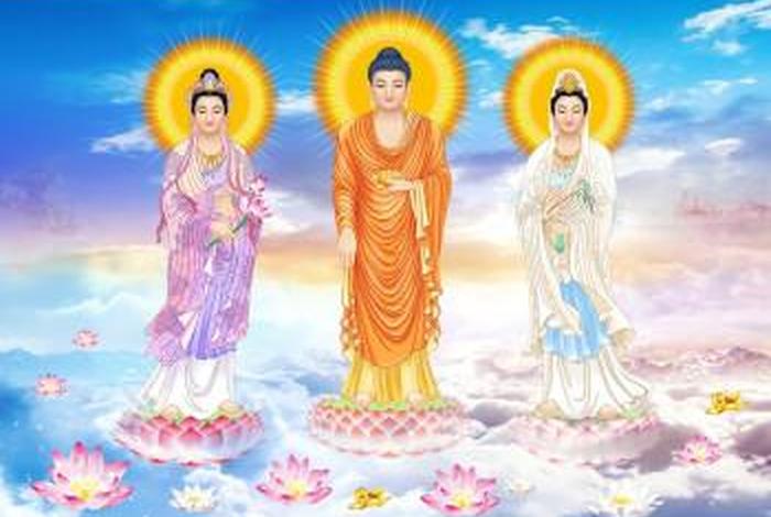 佛教三圣图 佛教三圣图片