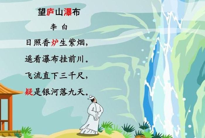 一分钟了解秒懂百科 一分钟了解秒懂百科望庐山瀑布