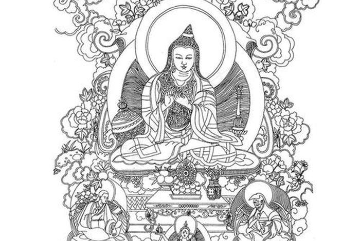 佛教知识绘画素材高清图大全（佛教知识绘画素材高清图大全集）