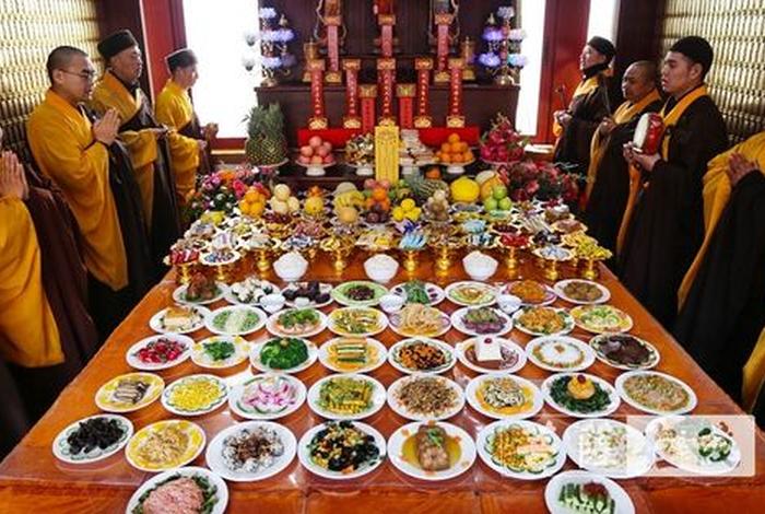 佛教早餐供食视频、供佛早课
