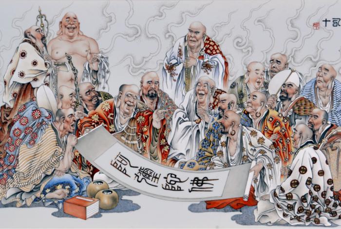 四大罗汉与十六罗汉的由来（四大罗汉图）