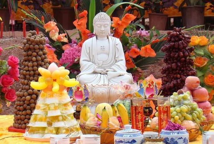 佛教供奉知识讲解图文并茂 佛教供品摆放布置图