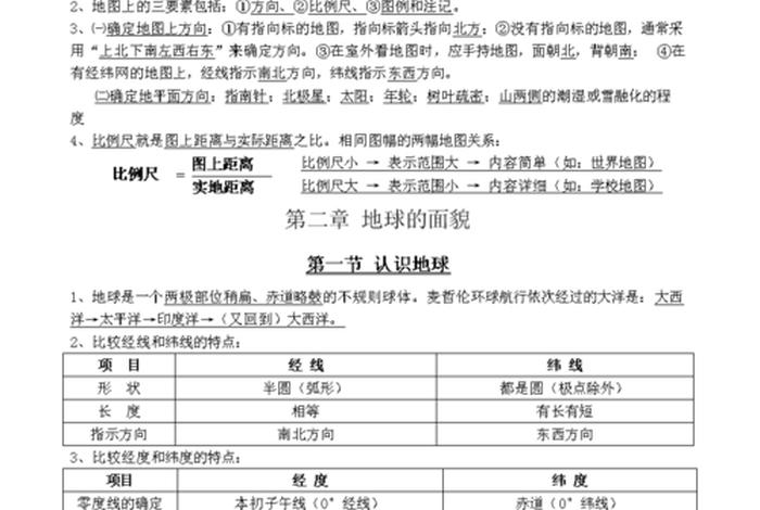 地理七上知识点大全朗诵（朗读七年级地理）