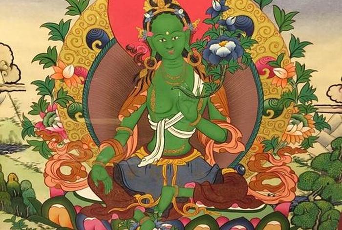 藏传绿度母佛像（藏传绿度母佛像图片）
