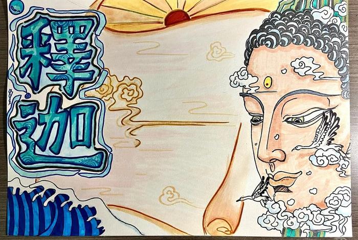 佛教文化基本知识手抄报模板内容 佛教文化海报